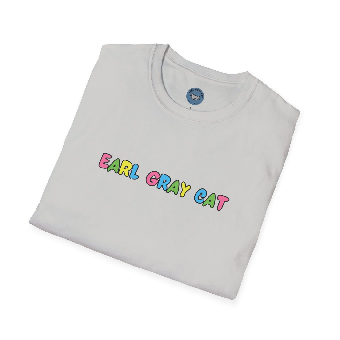 Earl Gray Cat Rainbow Wave T-Shirt π¨