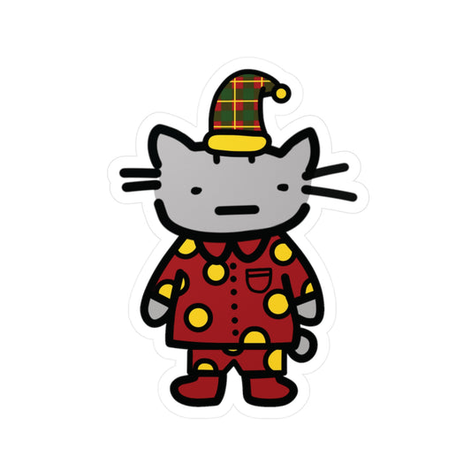 Sleepy Earl in Polkadot Pajamas Sticker