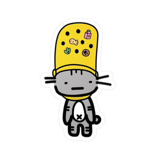 Sports Mode Cat Sticker