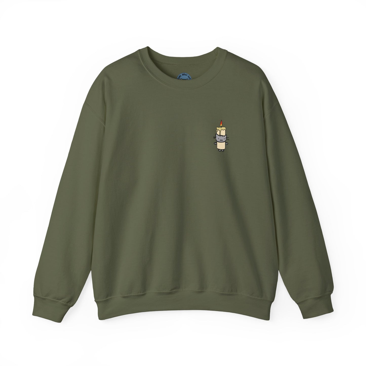 Burnt out Earl in a Candle Costume Crewneck